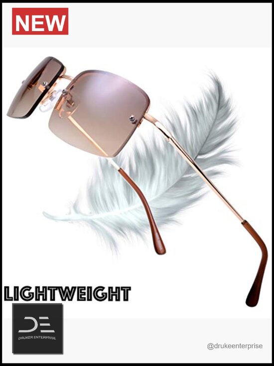 Small Rectangular Sunglasses with Spring Hinge main image 7